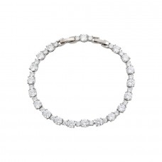 Eleganta rokassprādze ar caurspīdīgu cirkonu